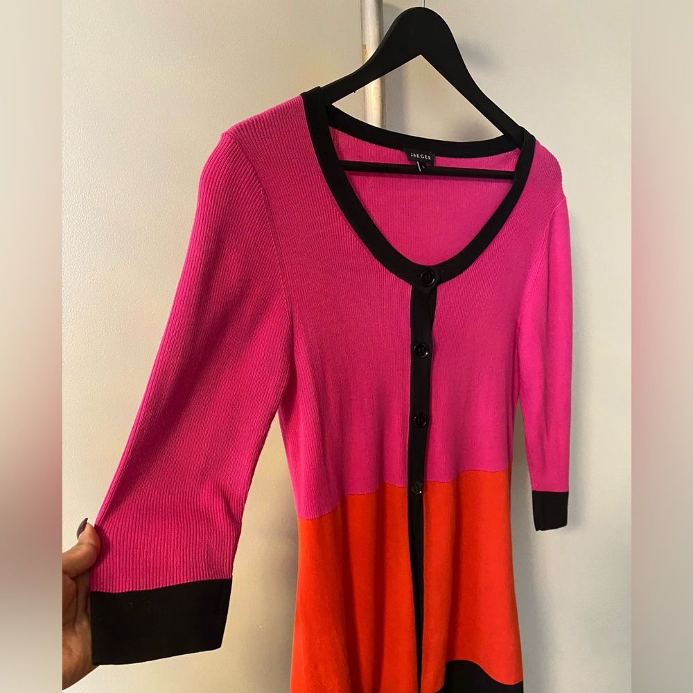 Jaeger Color Block Cardigan - image 5